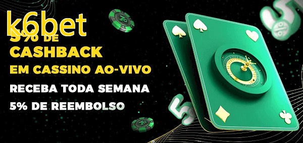 Promoções do cassino ao Vivo k6bet